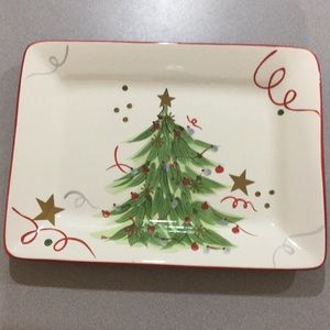Ceramic Christmas platter plate